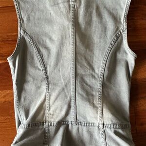 Harley-Davidson Light Gray Denim Vest